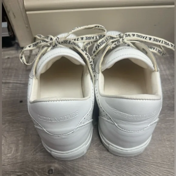 Zadig & Voltaire Perforated White Sneakers - Picture 5 of 7